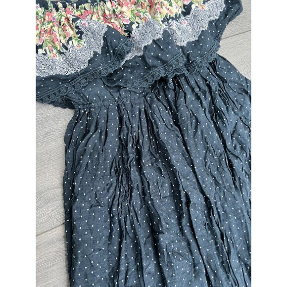 Freeway boho beachy dress Y2K women maxi dress a-line size S A000265 - Picture 5 of 8